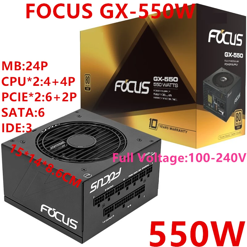 Новый оригинальный блок питания для SeaSonic 80plus золото полный модуль RX2070 RX5700