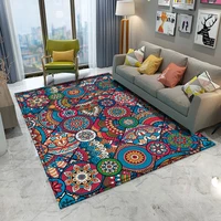 dropshipping non slip mandala style floral pattern rug floor mat living room balcony bathroom kitchen living room bedroom carpet