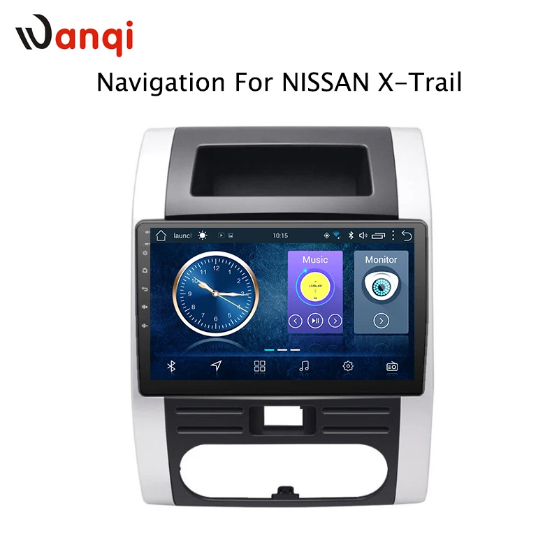 10 1 дюймов wanqi 8 для Nissan X Trail 2008 2012 Автомобильная GPS навигация Радио Аудио Видео