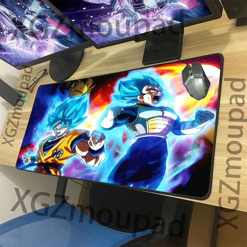 XGZ большой коврик для мыши Черный замок край аниме Dragon Ball Сон Гоку компьютерный стол коврик Резиновая полоса Нескользящая изоляционная подставка