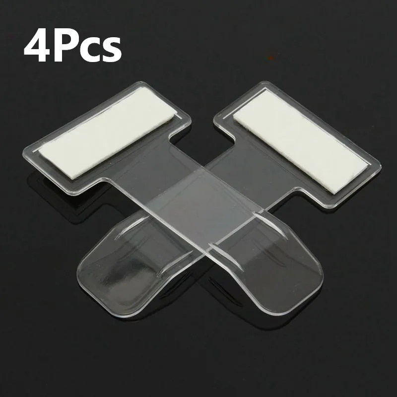 

4PCS Car Vehicle Parking Ticket Permit Holder Clip Sticker Windscreen Window 75mm*40mm