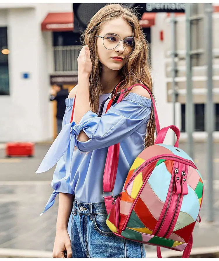 

PU Leather Women's School Backpacks Teenage Girls Book Bags Fashion Designer Ladies Backpack High Quality Student Backpacks Bags