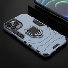 Противоударный бронированный чехол для iPhone 13, 12, 11 Pro Max, кольцевая подставка, бампер, задняя крышка телефона для iPhone 13mini, чехол, бампер, Обложка