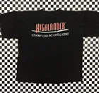 Мужская Винтажная Футболка Highlander 1999, черная футболка с одним мешком, размер XL, модная уличная одежда