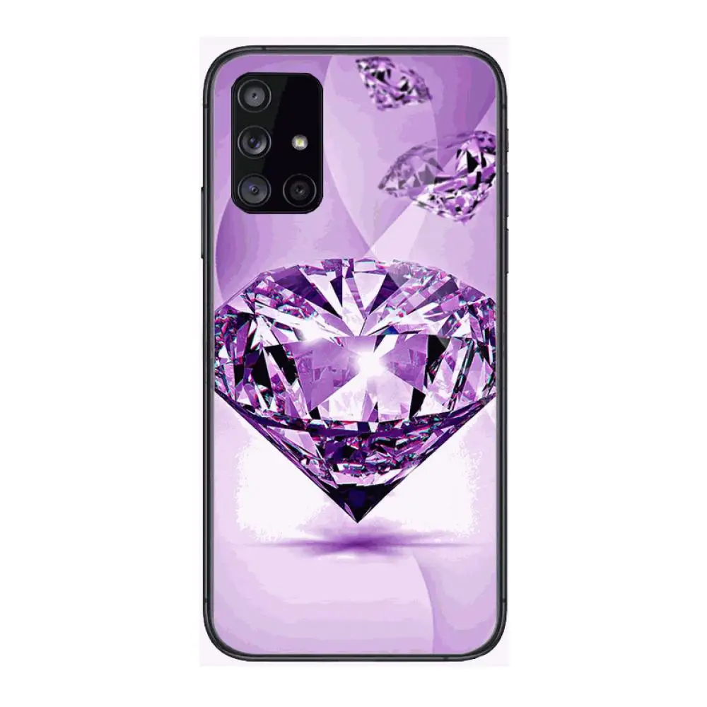 

Luxury Shiny diamonds Phone Case Hull For Samsung Galaxy A 90 50 51 20 71 70 40 30 10 80 E 5G S Black Shell Art Cell Cover