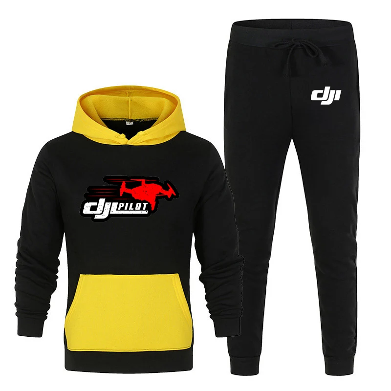 Новинка 2021 мужская спортивная одежда DJI Pilot с принтом логотипа удобный модный