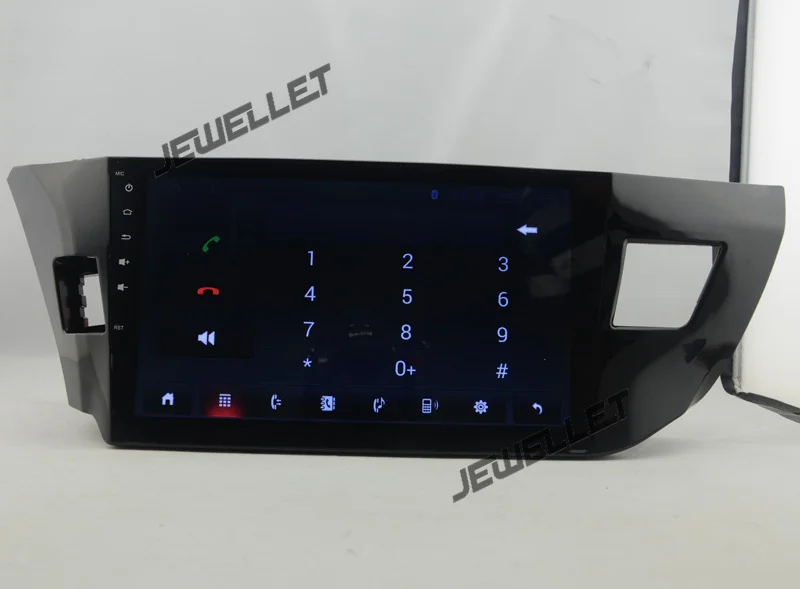 10 1 "четырехъядерный 1024*600 HD экран Android Автомобильный gps Радио навигатор для Toyota