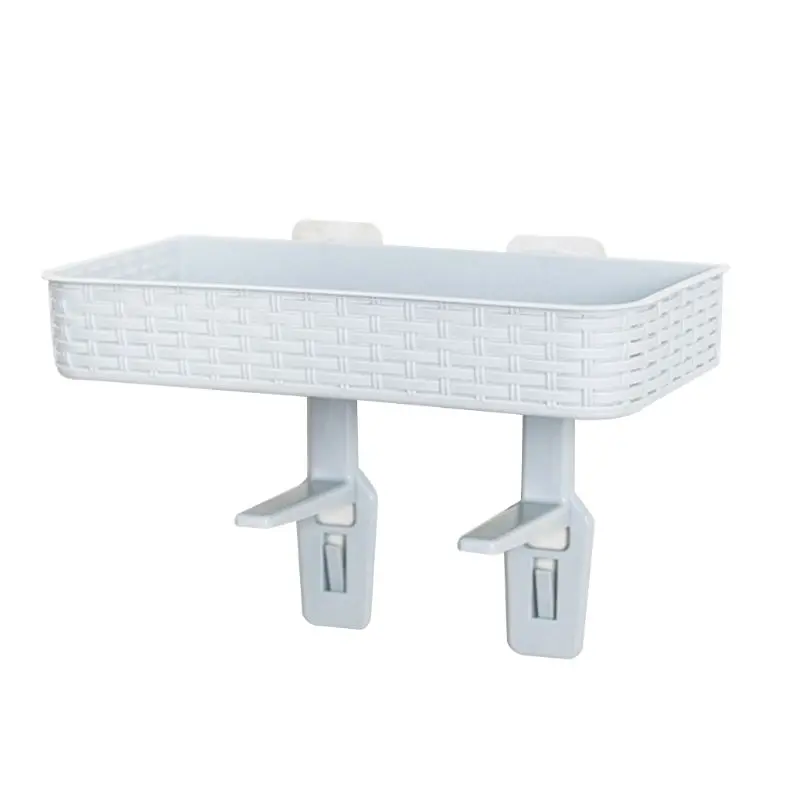 

Toilet Storage Rack Shampoo Soap Cosmetic Holder Wall Mounted Shower Shelves R7RC