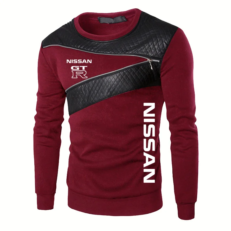 

Fashion casual Men's hooded sweater GTR Car Logo printing Spring Autumn Sweatshirt Cotton High Quality Men's Sweatshirt