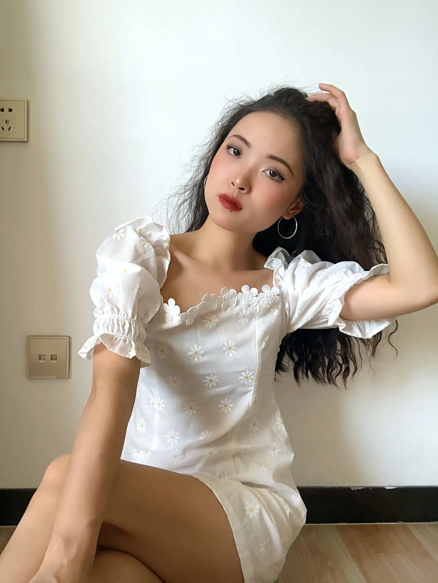 Европейский и американский Ретро праздничный стиль цветок u-образный вырез