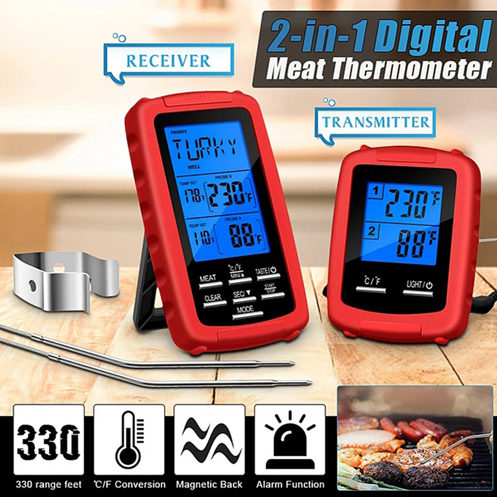 

Термометр для барбекю и еды из нержавеющей стали