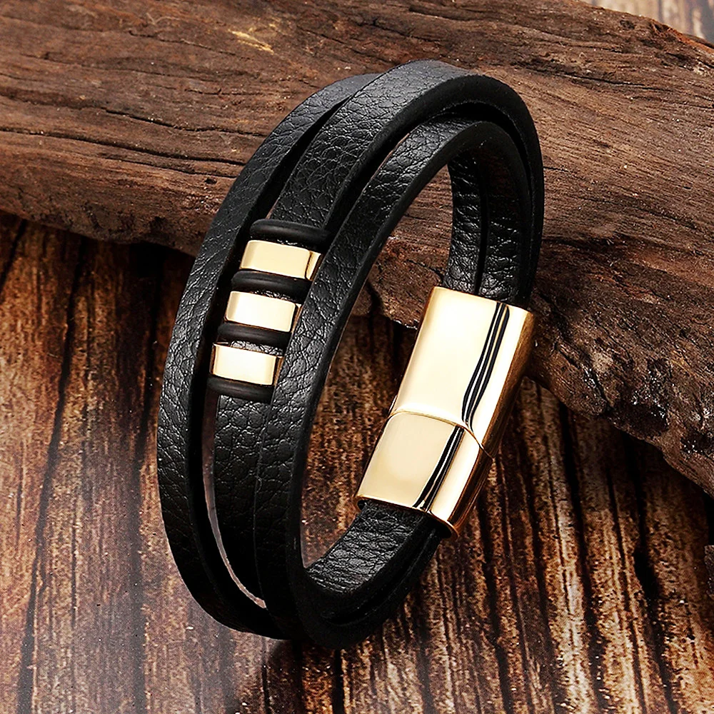 FIREBROS черные металлические бусины амулеты из нержавеющей стали магнитная