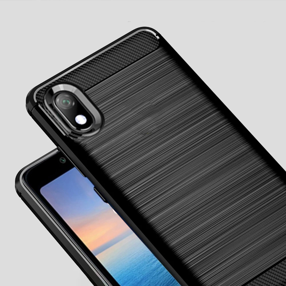 Для Redmi 7A чехол из углеродного волокна противоударный чехол для телефона для Xiaomi Redmi 7A 7 A чехол 360 полная защита бампер оболочка