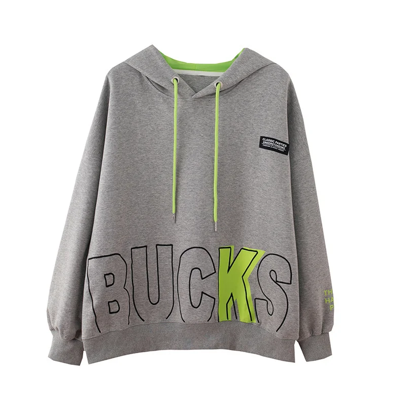 

Женский контрастный свитер с капюшоном, новый осенний свитер в Корейском стиле. Kio