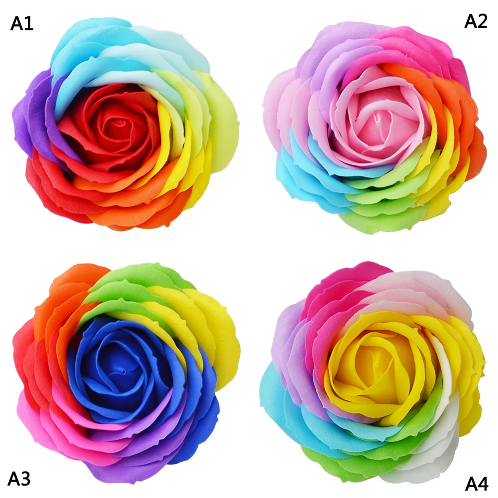 

9 Pcs Soft Simulation Petals Soap Flower Artificial Rose Holiday Gift