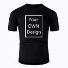Летние ваш изготовленный на заказ Логотип фирменный логотипкартина на заказ для мужчин и женщин сделай сам, хлопковая футболка с коротким рукавом, Повседневная футболка, топы, футболки, 13 Цвет
