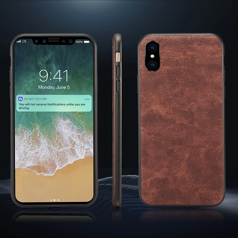 Роскошный мягкий чехол из искусственной кожи для iphone 7 8 6 6s Plus X с полным покрытием