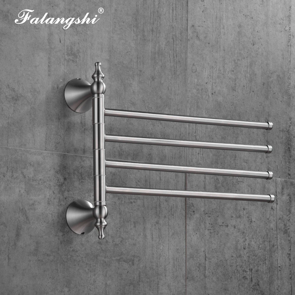 Держатель для полотенец Настенный из нержавеющей стали вращающийся на 180