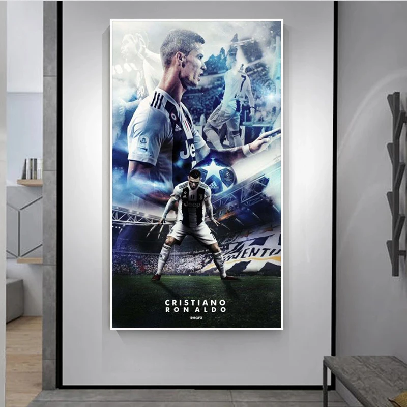 

Football Star Posters Soccer Player Paintings Print On Canvas Sport Wall Art Modular Pictures for Living Room Home Decor Cuadros