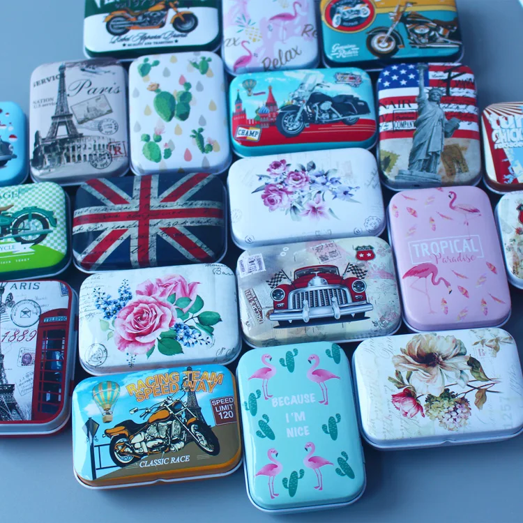 Новый Винтажный автомобильный жестяной ящик портативный мультяшный Сова