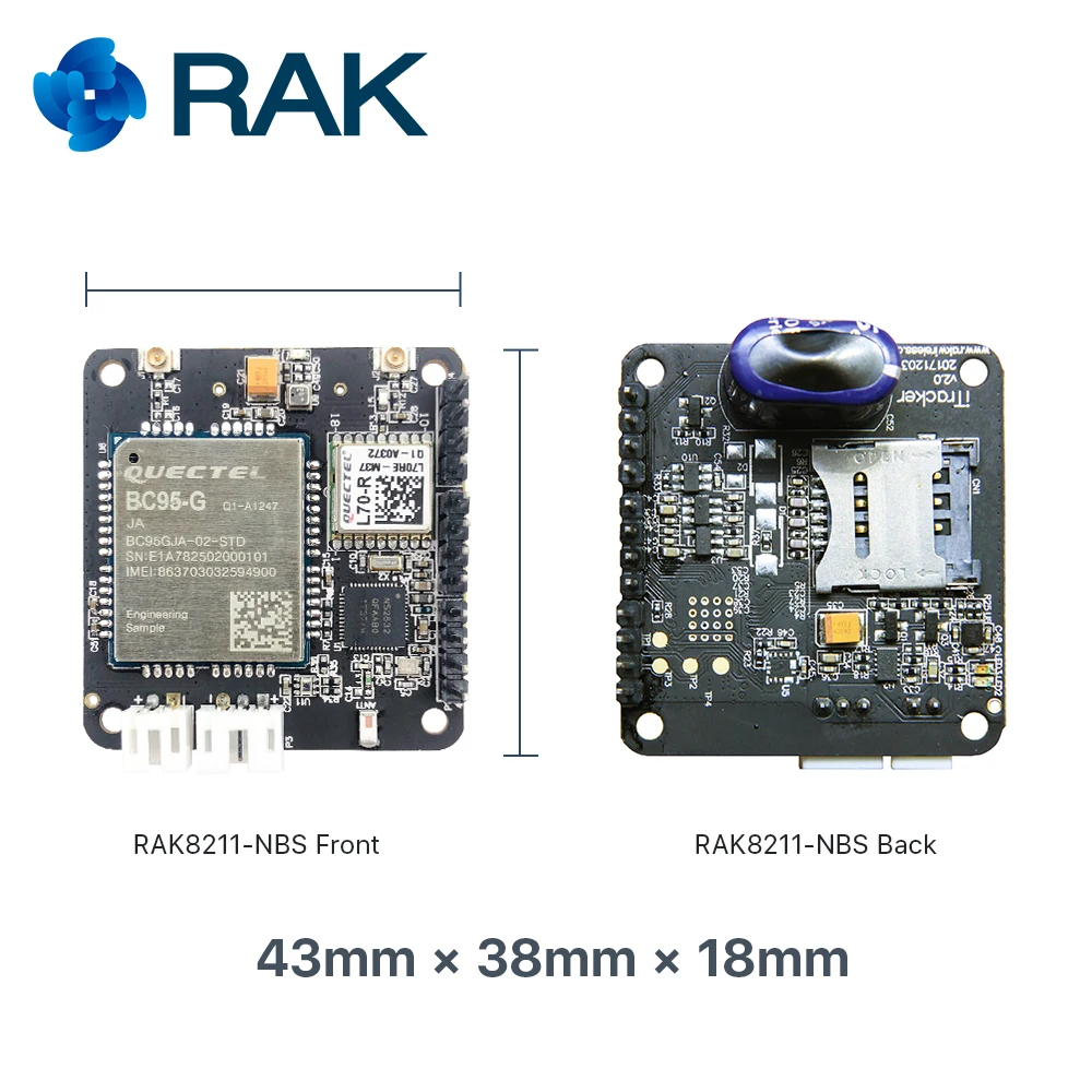 NB IoT Bluetooth 5 и раньше с Quectel BC95 сенсорный узел GPS Φ зарядное устройство солнечной
