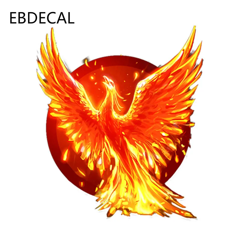 Ebdeckle Уникальный Пламя Феникс сжигание летающие крылья декор для
