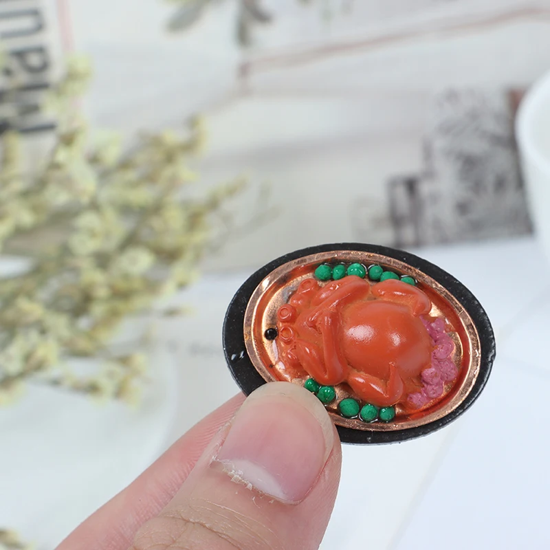 

Dollhouse Miniature Food Christmas Turkey With Lid Pretend Play Toy Accessories