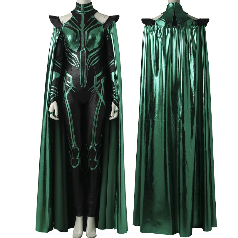 

Movie Thor 3 : Ragnarok Cosplay Costume God Of Dead Hela Bodysuit Halloween Party Full Props With Boots