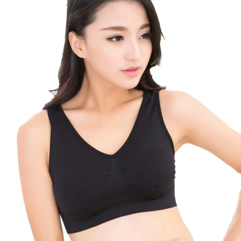 

Женский однотонный спортивный бюстгальтер без косточек, быстросохнущий, нижнее белье для занятий йогой