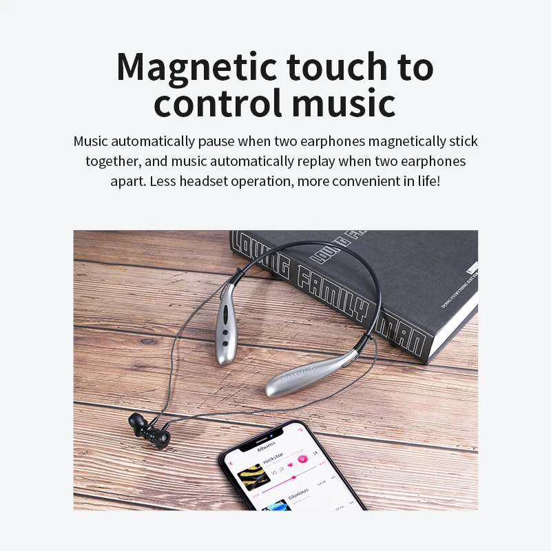 Bluedio Hn + беспроводные Bluetooth наушники с магнитным контролем шейным ремешком