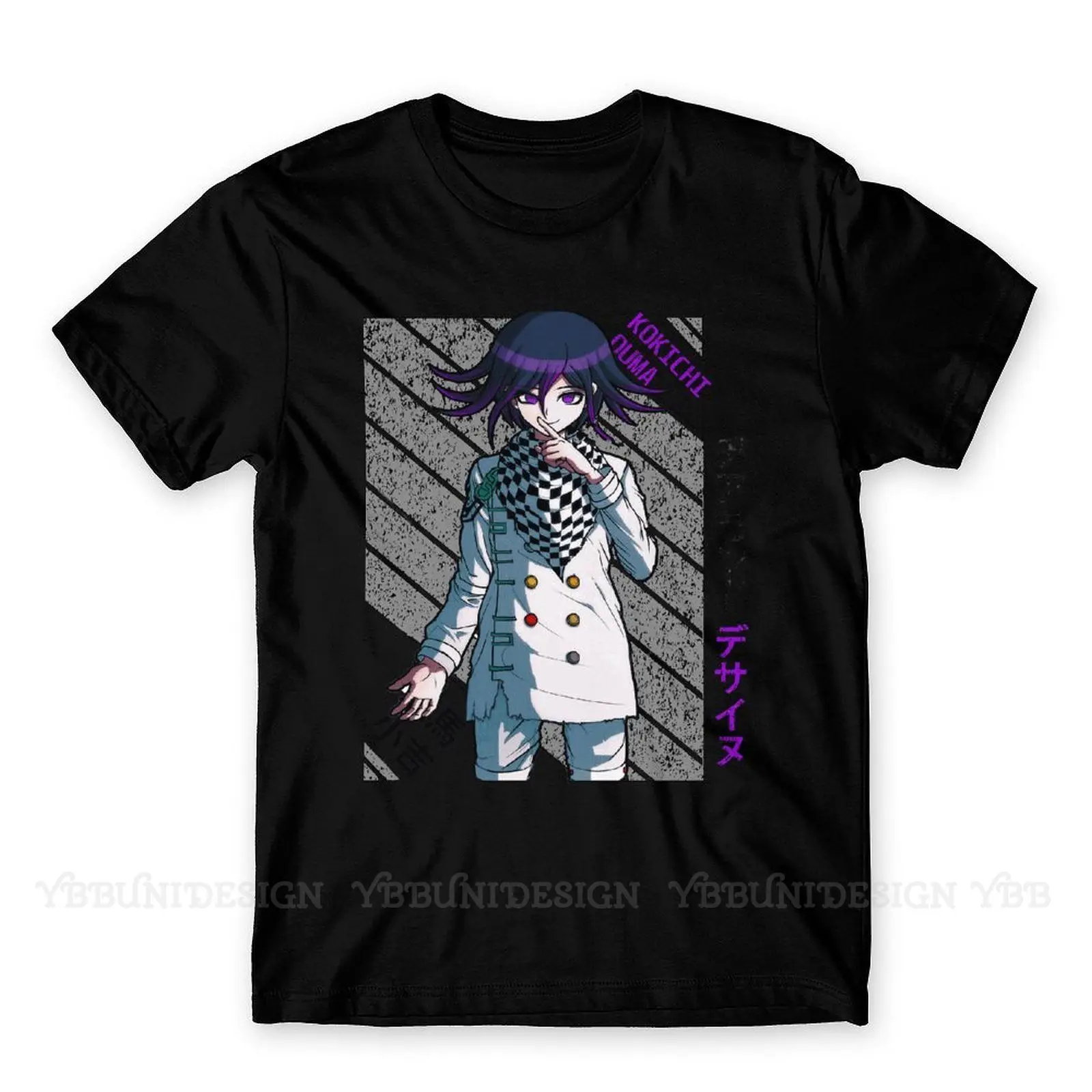 Мужские футболки Kokichi Ouma Danganronpa V3 Ultra Despair Girls 100% хлопок одежда смешная футболка с