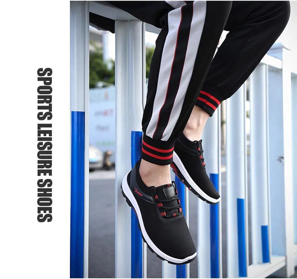 Обувь для бега спортивная обувь мужчин Уличная сетчатые уличные кроссовки с