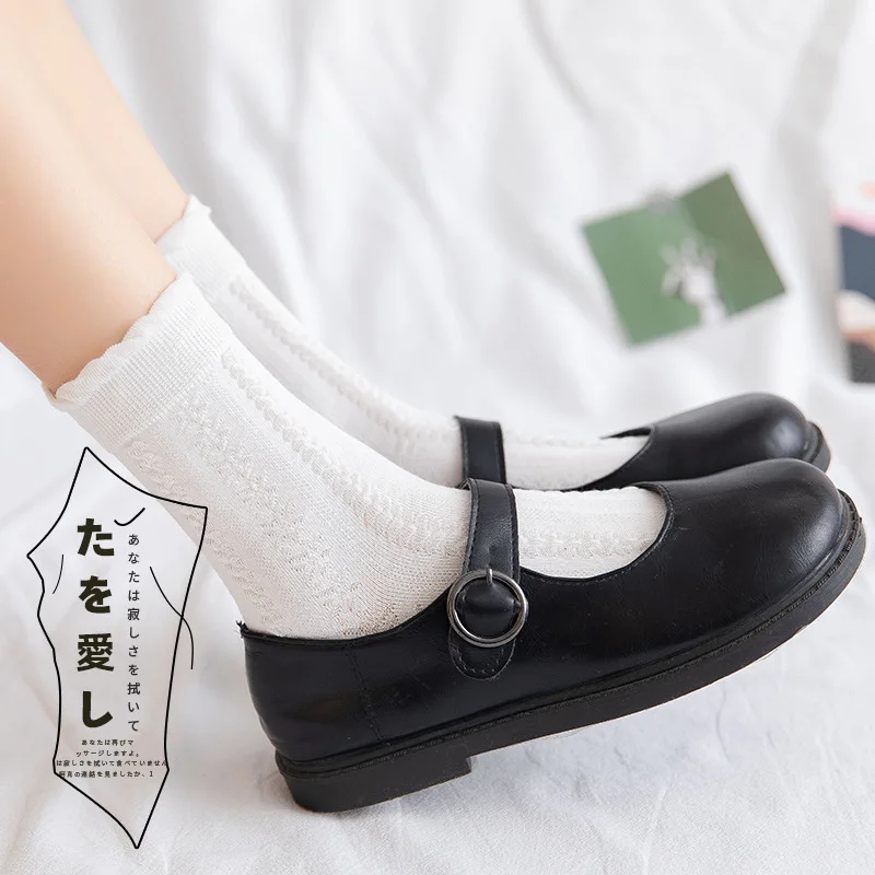 Lolita socks Sweet Style for Ladies Girls women princess Spring and summer white Cute Lovely Lace Short Sock Frilly Ruffle Ankle