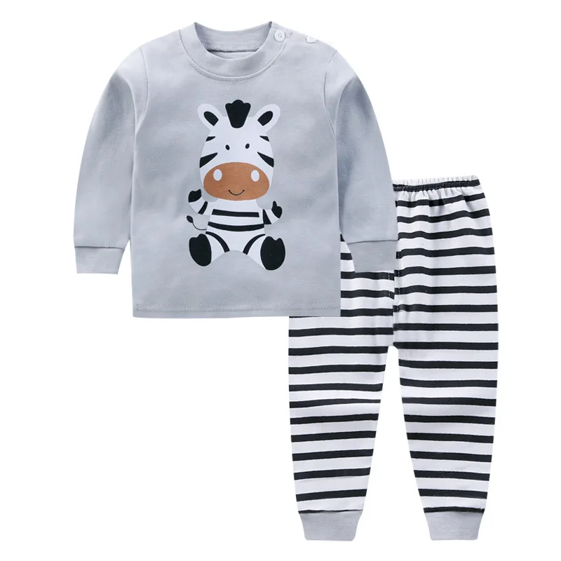 

Children's Underwear Suit Boys Autumn Winter New Cute Cotton Pajamas Kids Baby Clothes for Girls Pants Long Johns Clothing Sets