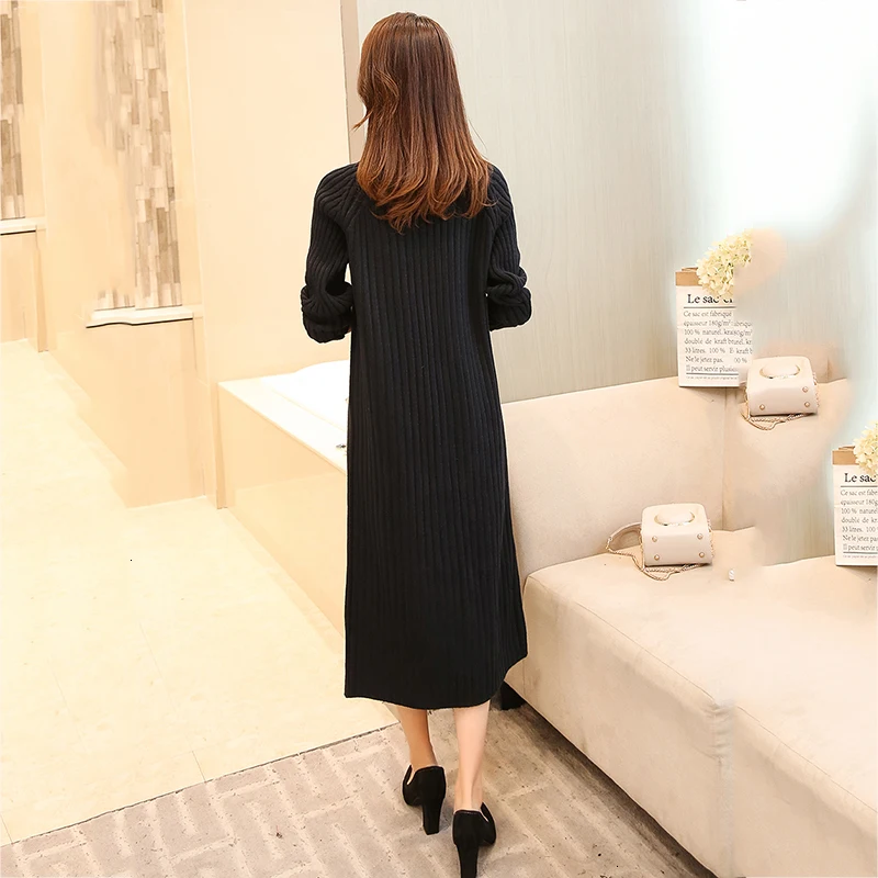 Длинные женские платья Trui зимние дизайнерские размер полувысокий воротник