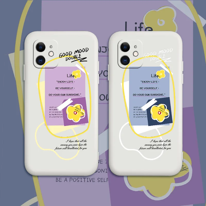 

Beautiful Yellow Flowers Phone Case For iPhone 12 Pro Max 11 X XS XR XSMAX SE2020 8 8Plus 7 7Plus 6 6S Plus Silicone Cover