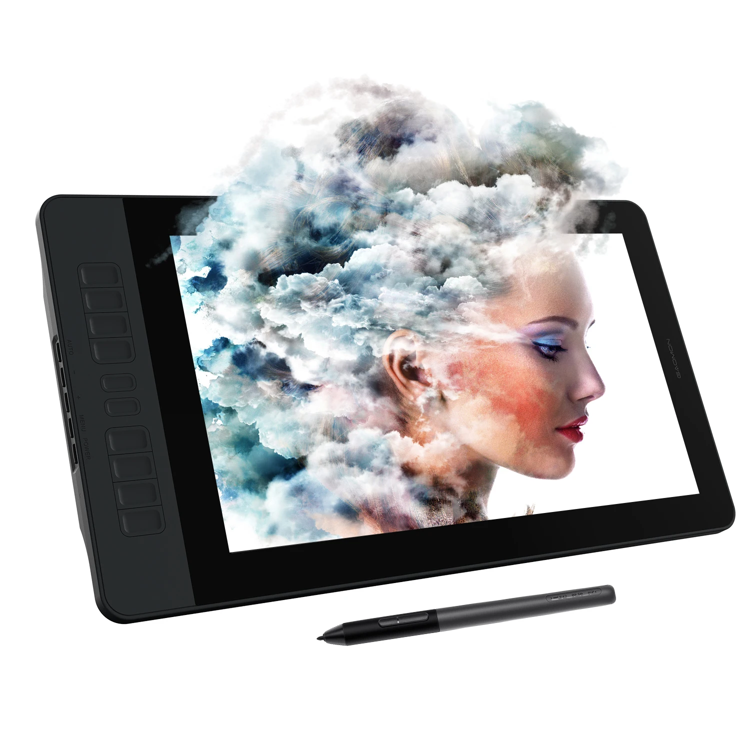 

GAOMON PD1561 15.6 Inches IPS HD Graphics Drawing Tablet Monitor 72% NTSC Color Gamut with 8192 levels Battery-free pen