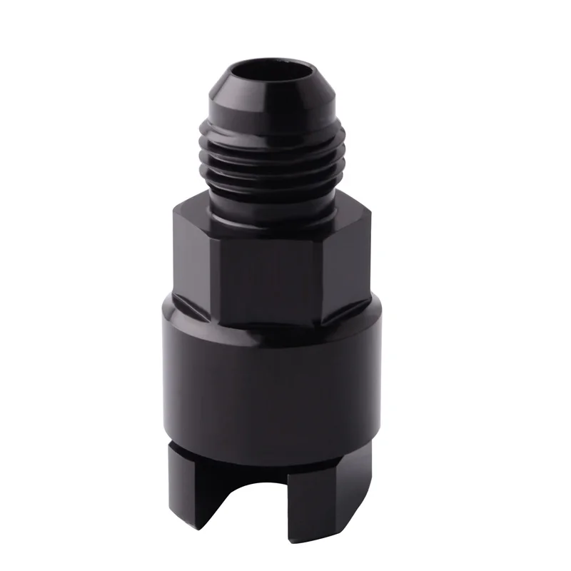 SPEEDWOW High Quality Aluminum Spiral -6 AN Male to 3/8" Quick Disconnect Connect Connector Fitting Oil Fuel |