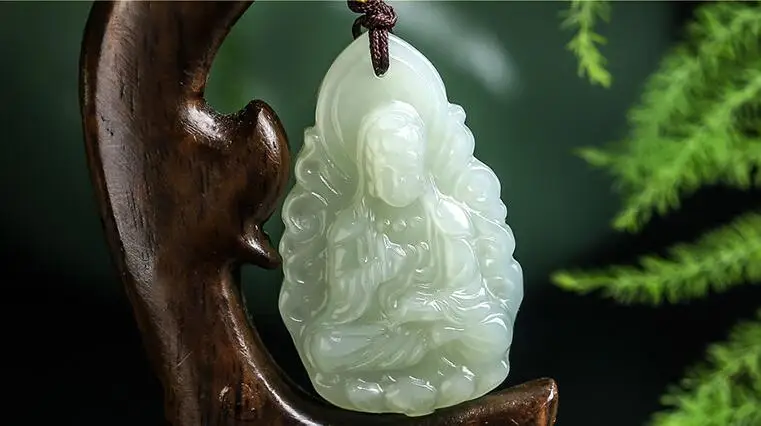 

pingente eight Patron Saints Pendant Jade for Men and Women biuteria damska Xinjiang Hetian Jade Free Shipping