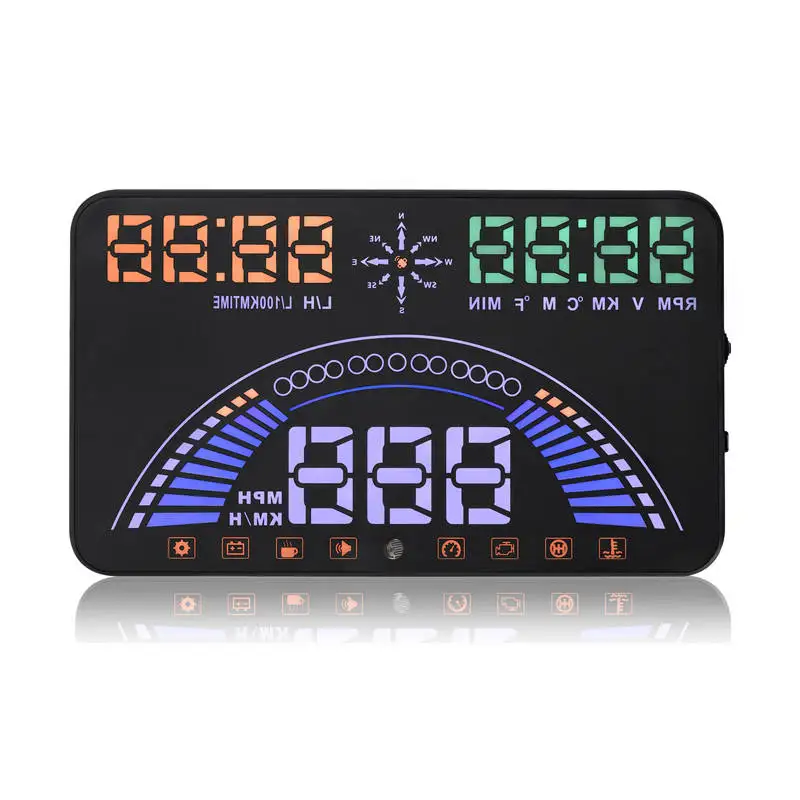 

Автомобильный HUD-дисплей с автоматическим датчиком, 5,8 дюймовый экран, GPS-навигатор