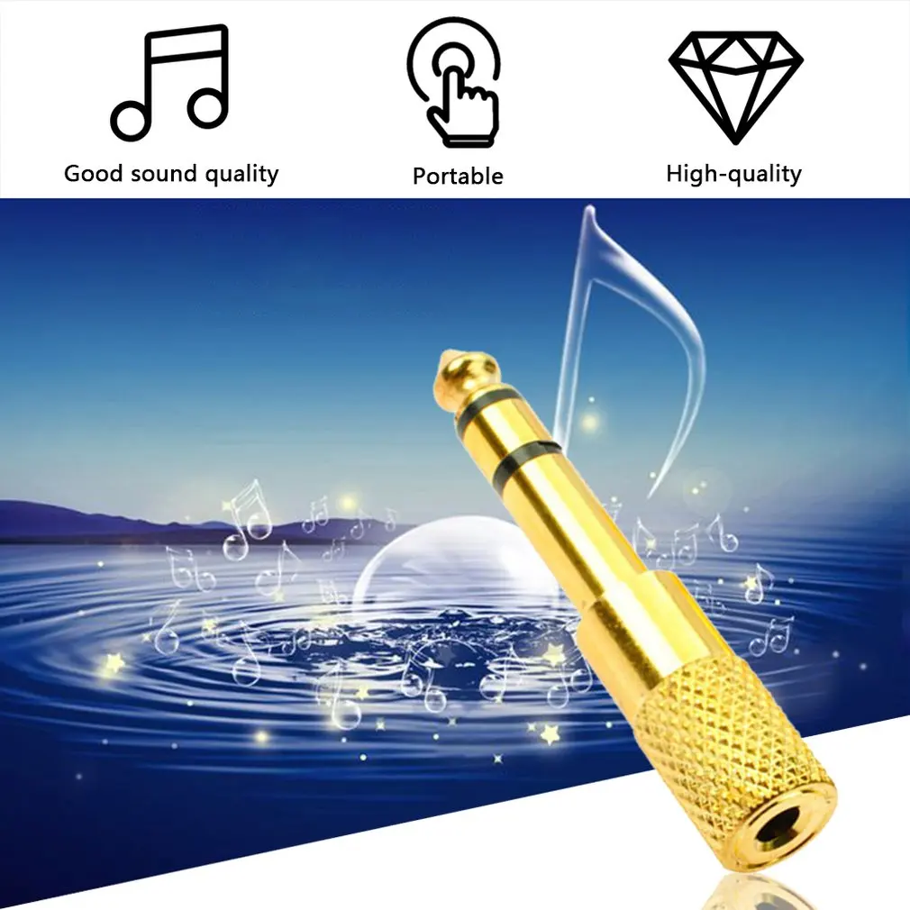 3 5 мм до 6 35 Разъем гнездо к мужчине аудио конвертер стерео разъем для наушников