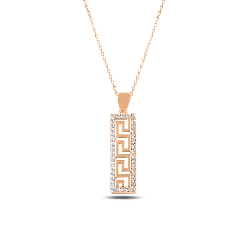 

Silverlina Silver Zircon Stone Necklace