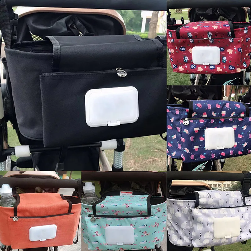 

1Pcs Maternity Mini Nappy BagHanging Bags Storage Bag With Zipper Multifunction Portable Baby Stroller Organizer