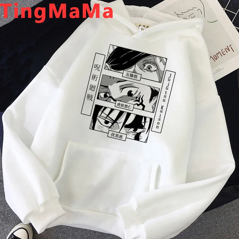 

Jujutsu Kaisen hoodies men hip hop printed Korea anime male hoody pullover Oversized