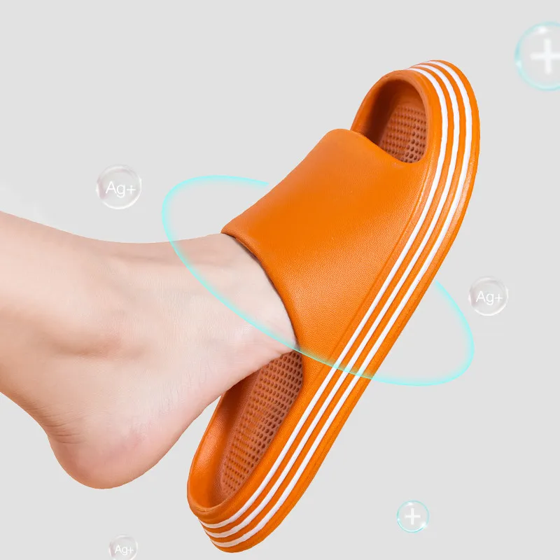

Runway slippers female summer household EVA antibacterial deodorant male home indoor non-slip bathroom sandals and slippers
