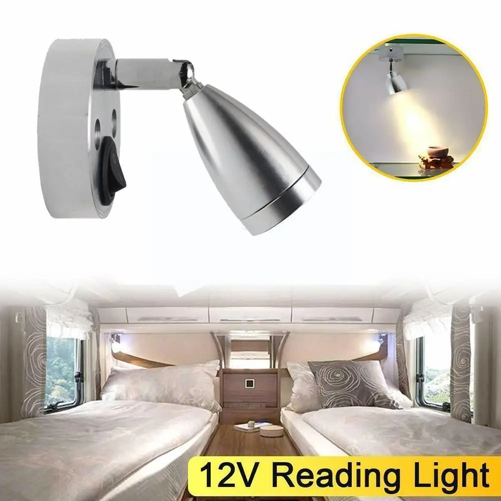 Led With Usb Dimming Rv Reading Light Interface Wall Mounted Lamp Dc12v 24v Boat For Bedroom Interior Moto K3c4 | Автомобили и