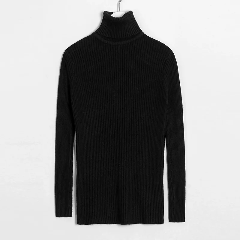 Black Wixra Женские повседневные кофты с длинным рукавом свитшот толстовка база базовая тренды повседневная Осень-весна зима Пуловер водолазка тёплая - Цвет: Black