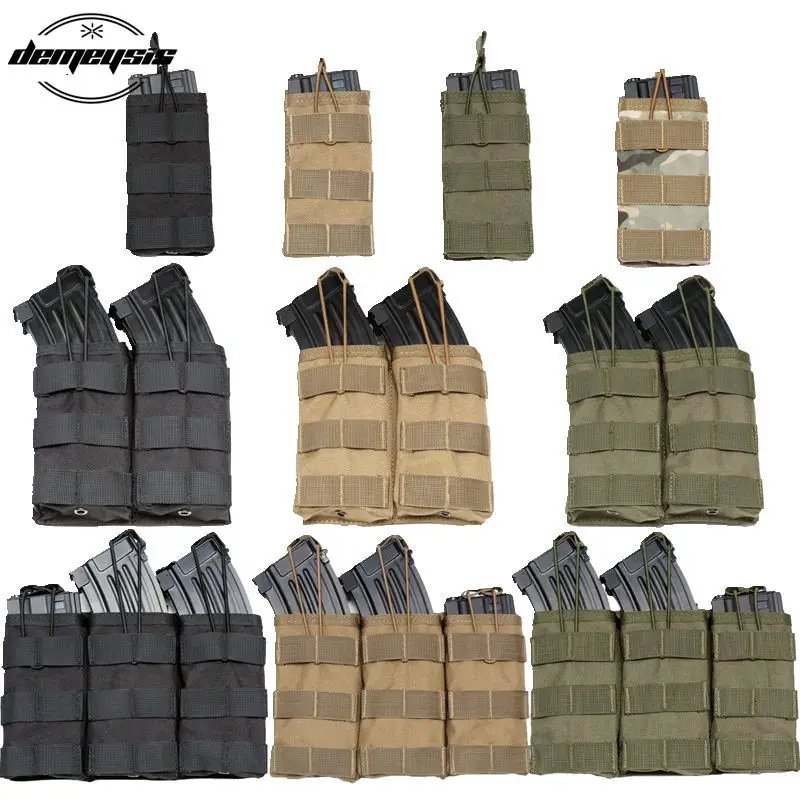 

Tactical AK AR M4 AR15 Rifle Pistol Mag Pouch Hunting Shooting Airsoft Paintball Single Double Triple Magazine Pouches