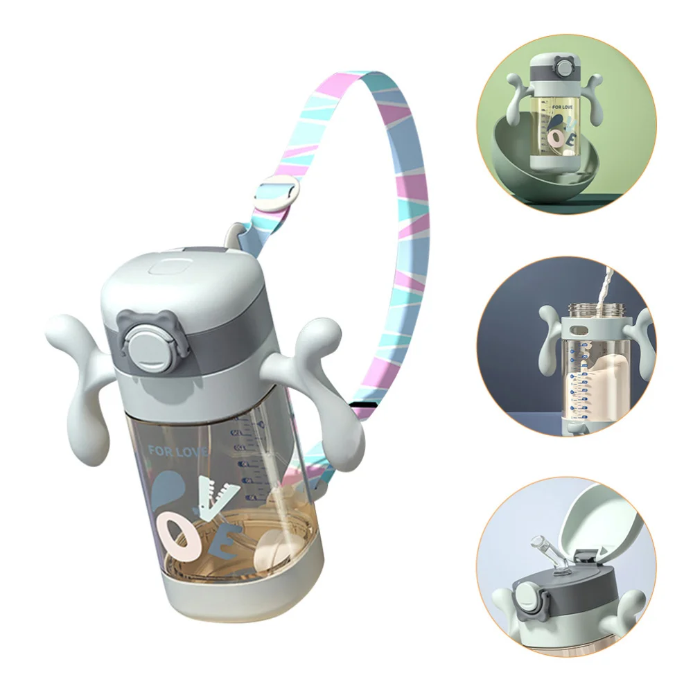 

1pc Children Water Cup Creative Adorable Baby Bottle Water Bottle (Green)