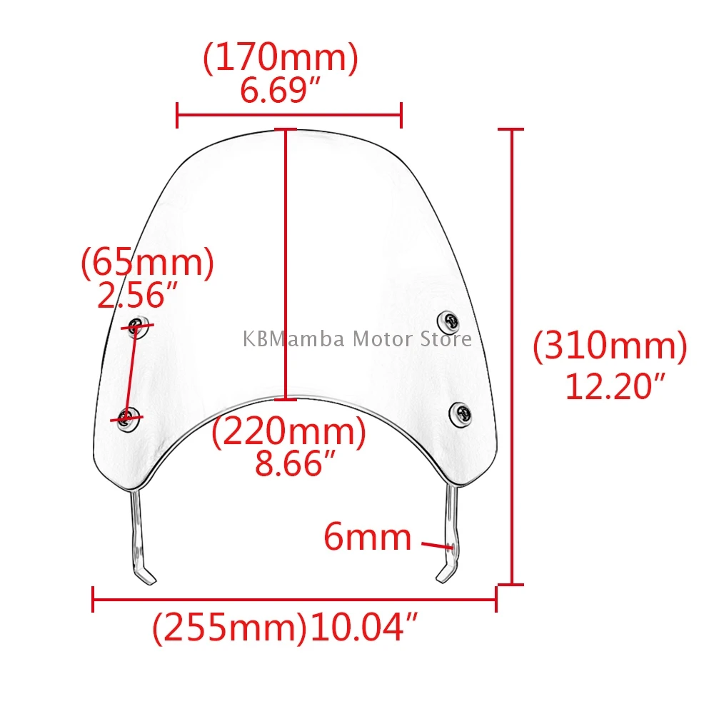 Ветрозащитный экран для мотоцикла ветрозащитный защита от ветра Ducati Scrambler Classic